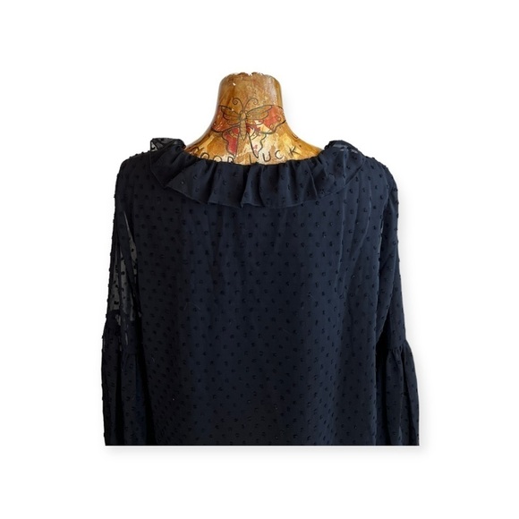 Kate Kasin blouse new top XL black - Picture 5 of 8